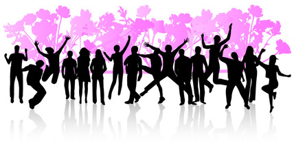 People jumping