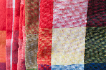 Closeup folded of Fabric, Thai style loincloth