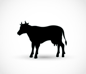 Cow icon/ shape vector