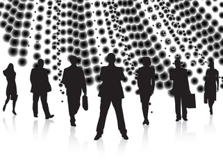 Business people and abstract