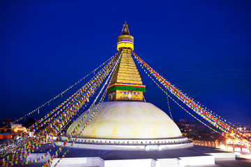 Boudhanath Stupa in Kathmandu, Nepal