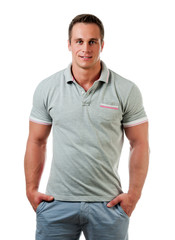 Fototapeta premium Bodybuilder posing