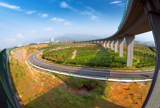 Highway and viaduct
