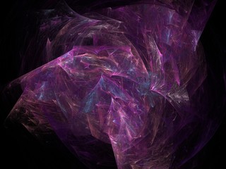 Violet cubic abstract fractal effect light background