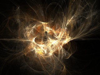 Explosion abstract fractal effect light background