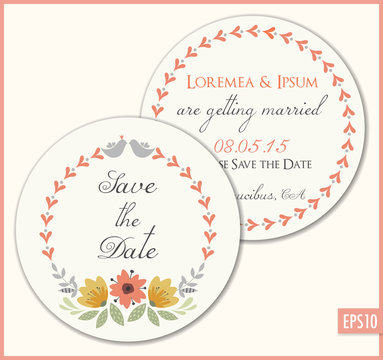 Save the Date Circle Card