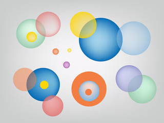 Colorful bubbles background