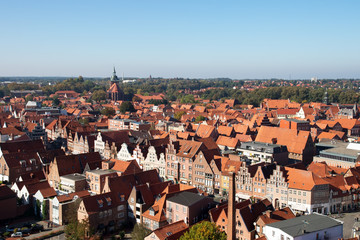 Fototapeta na wymiar Stadtansicht der Hansestadt Lüneburg, Deutschland