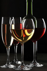Red and white wine