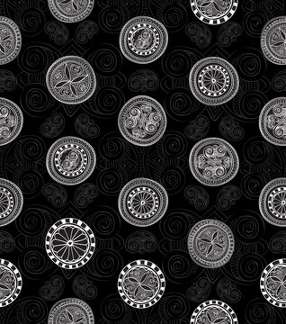Abstract background. Geometric texture. Funky wallpaper