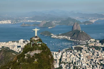 Cercles muraux Copacabana, Rio de Janeiro, Brésil Rio de Janeiro - Corcovado
