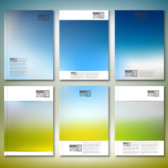 Abstract blurred background. Brochure, flyer or report for