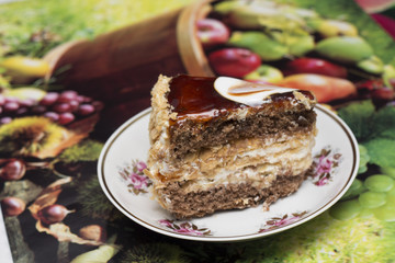 Tea time - cake. Dessert. Photo.
