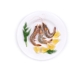 Raw shrimps