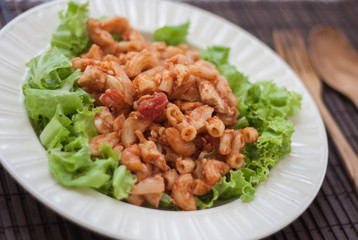 Fresh diet macaroni