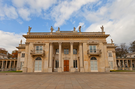 Lazienki Palace (Palace on Water, 1795) in Warsaw, Poland