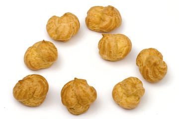 cake on the white background