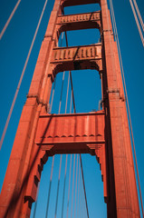 San Francisco Golden Gate Bridge Pillar