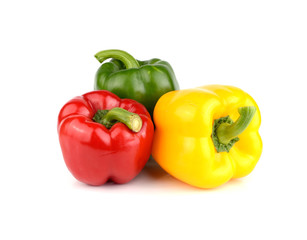 bell pepper isolated on white background