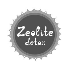 Zeolite detox vector illustration