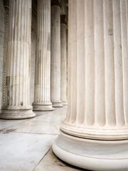 Fototapeten pillars of a building in Athens Greece © smoxx