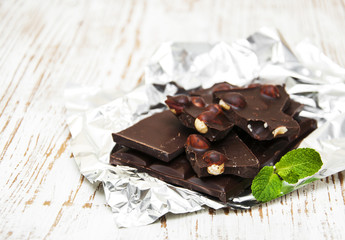 Dark  chocolate with nuts