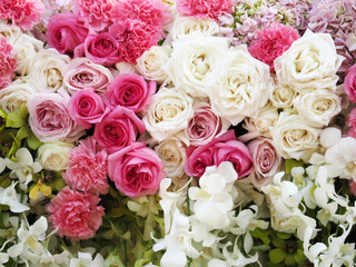 Wedding bouquet in wedding cha vintage color tone