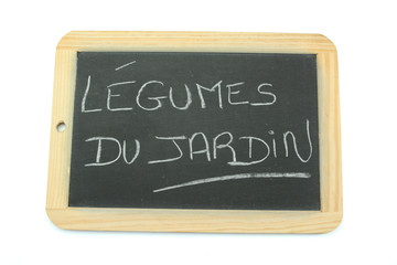 Fototapeta premium ardoise légumes du jardin