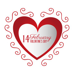 Valentines day design, vector illustration.