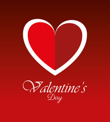 Valentines day design, vector illustration.