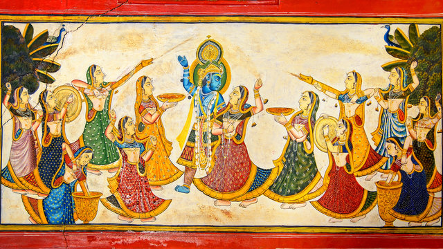 The decoration of the Dungarpur Palace.