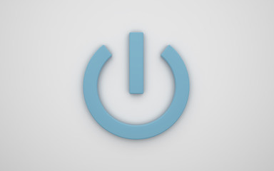 Power icon 3d
