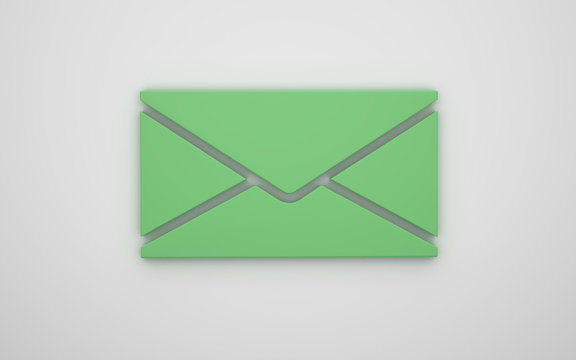 Letter icon 3d