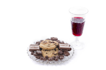 Fresh Chocolate Treats and Dessert Wine