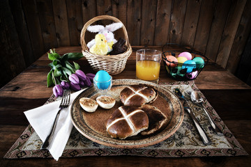 Rustic Easter Breakfast - Horizontal