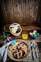 Rustic Easter Breakfast - Vertical