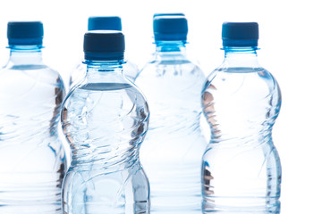 Naklejka premium Bottles with water