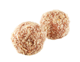 chocolate truffle with nuts