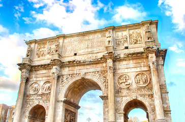 Fototapeta na wymiar Arch of Constantine, Rome
