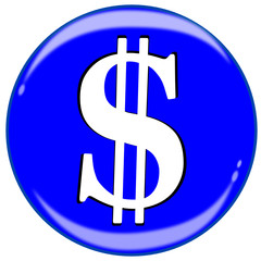 Dollar moaney button  #150118-15
