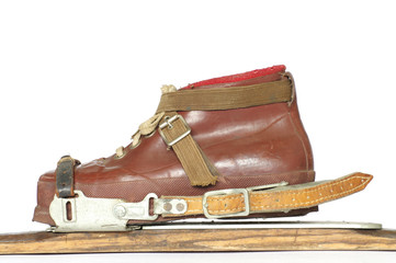 ski boots ski bindings  vintage