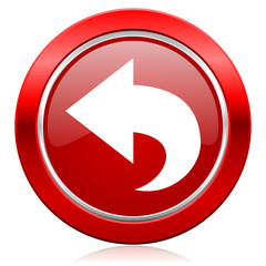 back icon arrow sign
