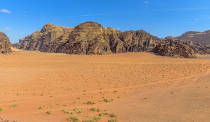 Mountains of Wadi Rum desert