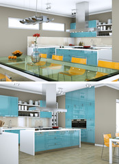 moderne Wohung Interieur Design