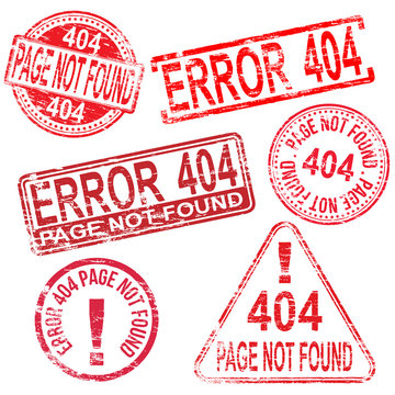 404 Error Stamps