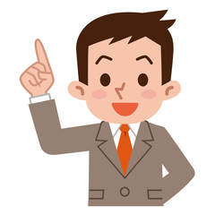 閃くビジネスマン