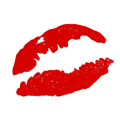 Lips print vector