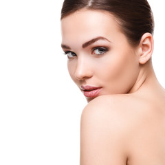 Woman with beautiful face