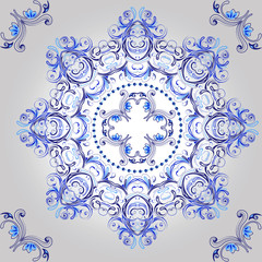 Ornamental round floral pattern. mandala.