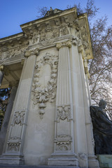 Lake in Retiro park, Madrid Spain